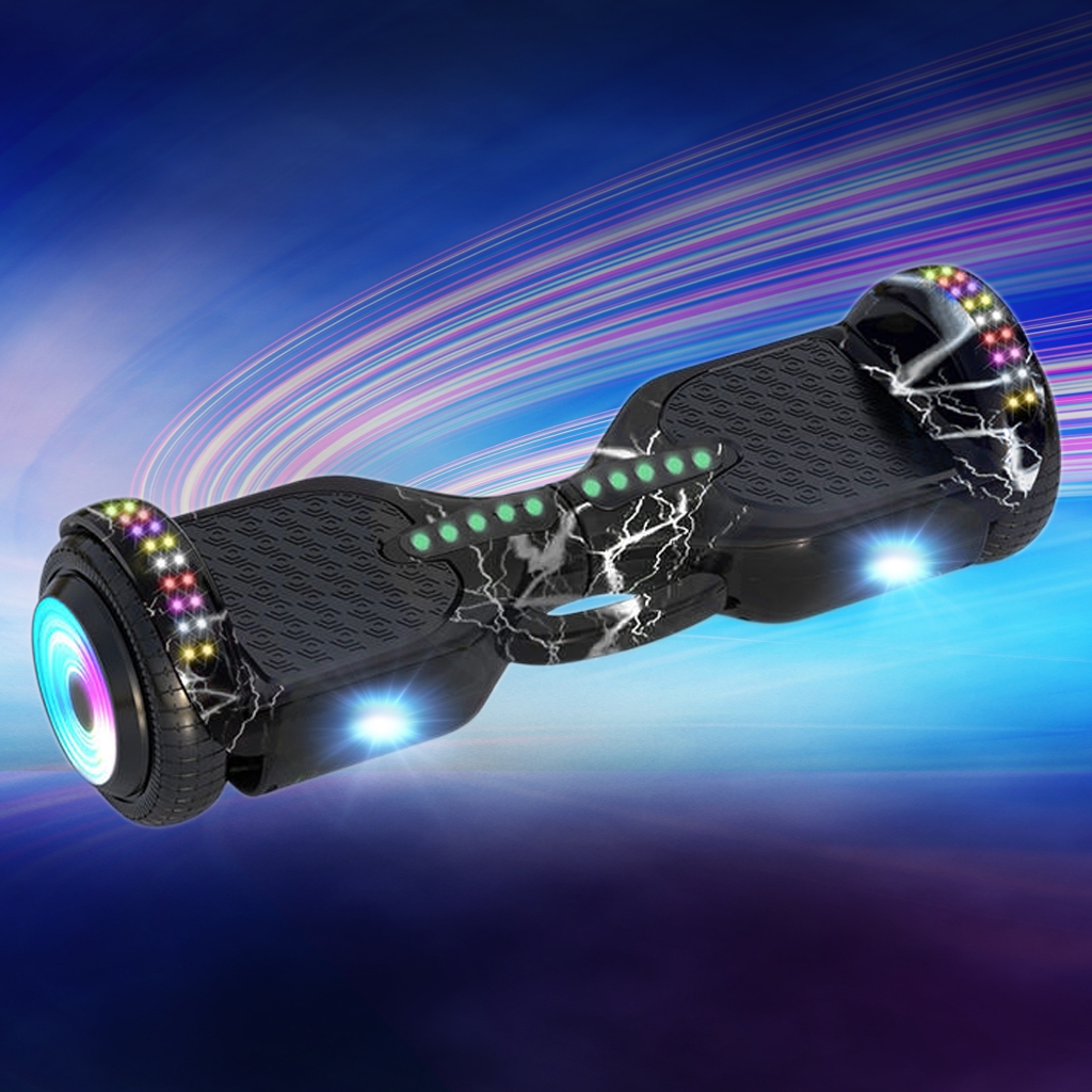 [Usado] Hoverboard Overboard Infantil Skate Elétrico 6.5" Led Bluetooth Bateria De Grande Capacidade Resistência Forte