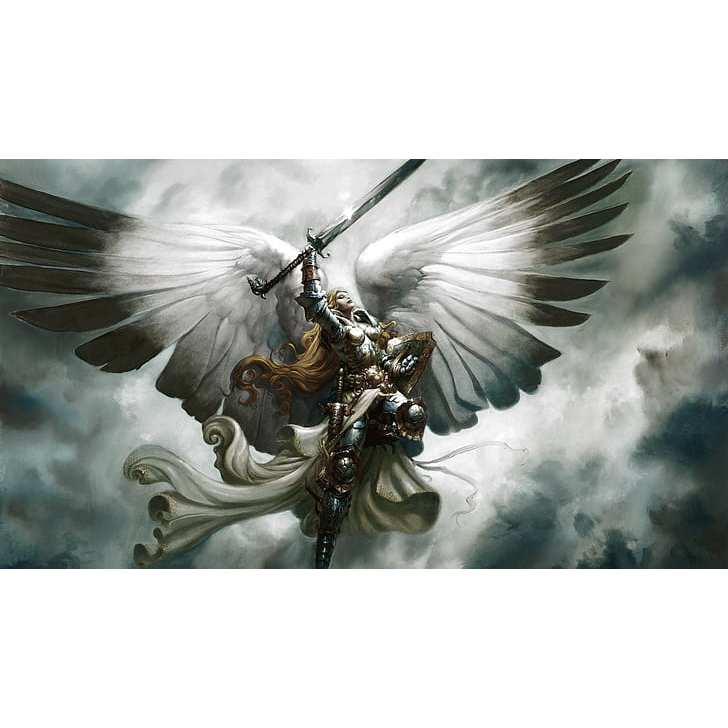 Mouse pad Gamer Carta Anjo Serra Magic The Gathering (58 cm x 30 cm)