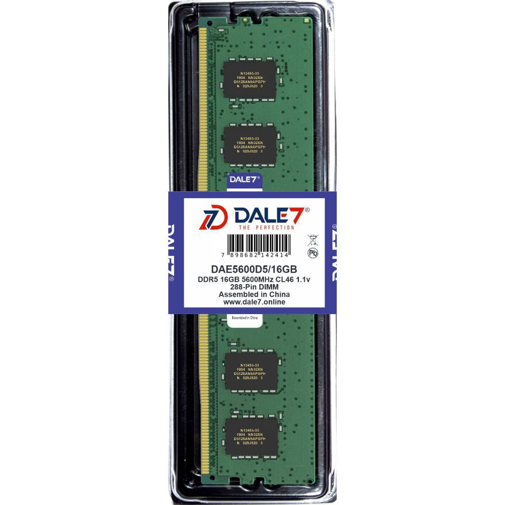 Memória Dale7 Ddr5 16Gb 5600 Mhz Desktop