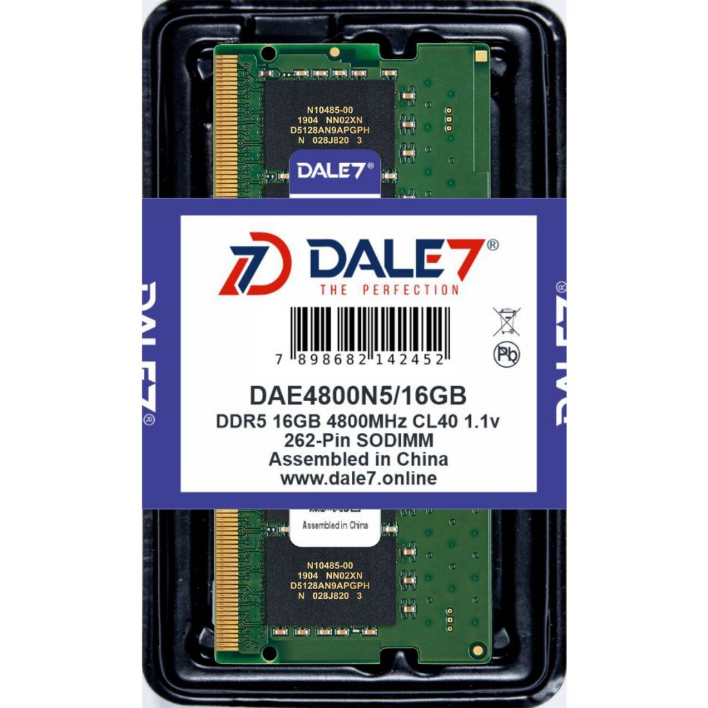 Memória Dale7 Ddr5 16Gb 4800 Mhz Notebook