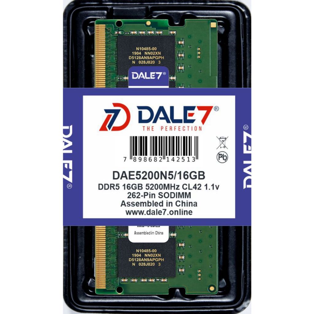 Memória Dale7 Ddr5 16Gb 5200 Mhz Notebook