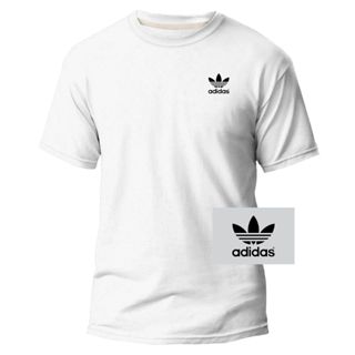 Camiseta Unissex ADS Logo Pequeno e Grande ADS BALL 100% Algodão Alta Qualidade