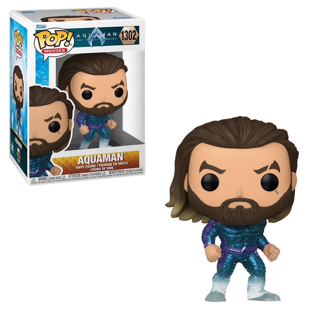 FUNKO POP MOVIES DC AQUAMAN AND THE LOST KINGDOM - AQUAMAN 1302 NOVO ORIGINAL