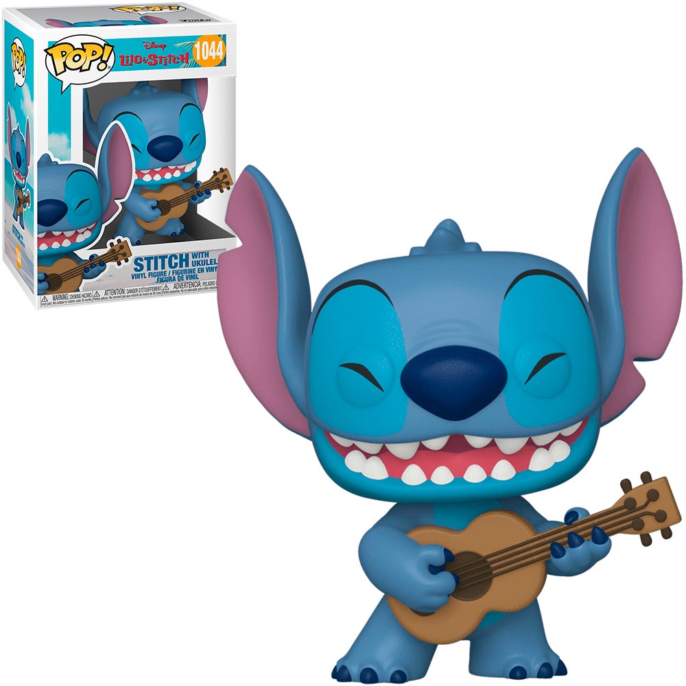 FUNKO POP DISNEY LILO & STITCH - STITCH WITH UKULELE 1044 NOVO ORIGINAL