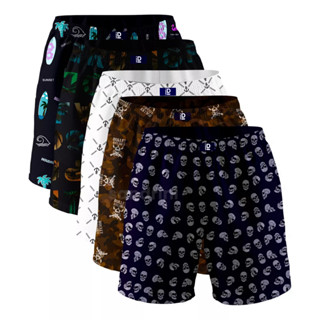Kit 5 Cuecas Samba Canção Masculinas Algodão Lisa Sandrini Promoção Adulto Lisas Cuecas Shorts Dormir