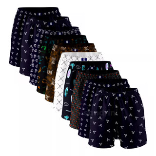 Kit 10 Cuecas Samba Canção Masculinas Algodão Lisa Sandrini Promoção Adulto Lisas Cuecas Shorts Dormir
