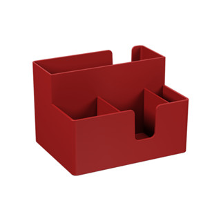 Porta Guardanapos E Sachês Coza Casual Vermelho Bold