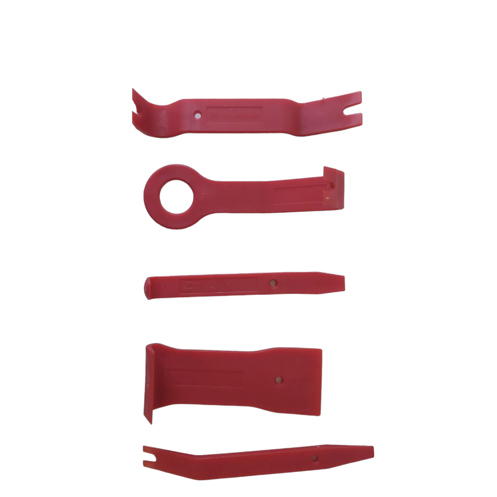 Jogo 5 Espatulas De Nylon Desmontar Forro Painel Porta Carro