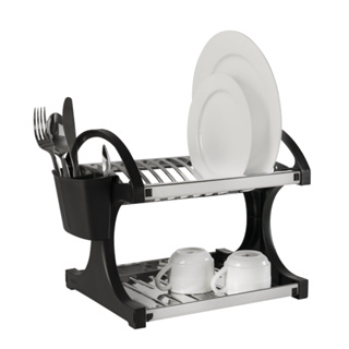 Escorredor De Louças 12 Pratos Brinox Suprema Aço Inox Preto em Oferta na Shopee