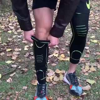 Meia De Compressão Joelheira Térmica Coxa Circulação Articulação Fitness Perna Toda