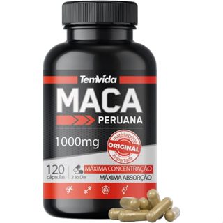 Maca 1000mg PURA 120 cápsulas - Tem Vida