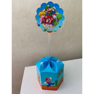 10 Un. Centro de mesa Super Mario!