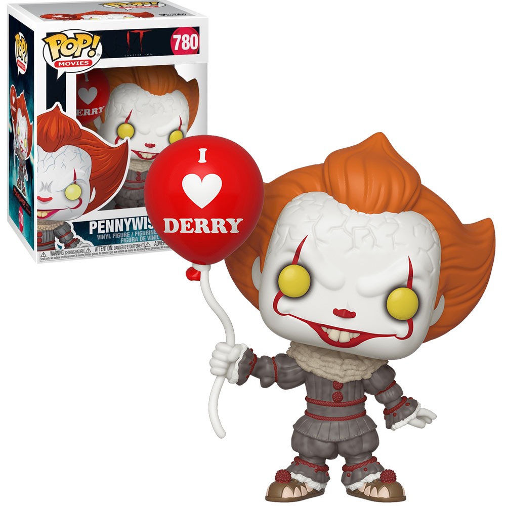 FUNKO POP MOVIES IT CHAPTER 2 - PENNY WISE WITH BALLOON 780 NOVO ORIGINAL em Oferta na Shopee
