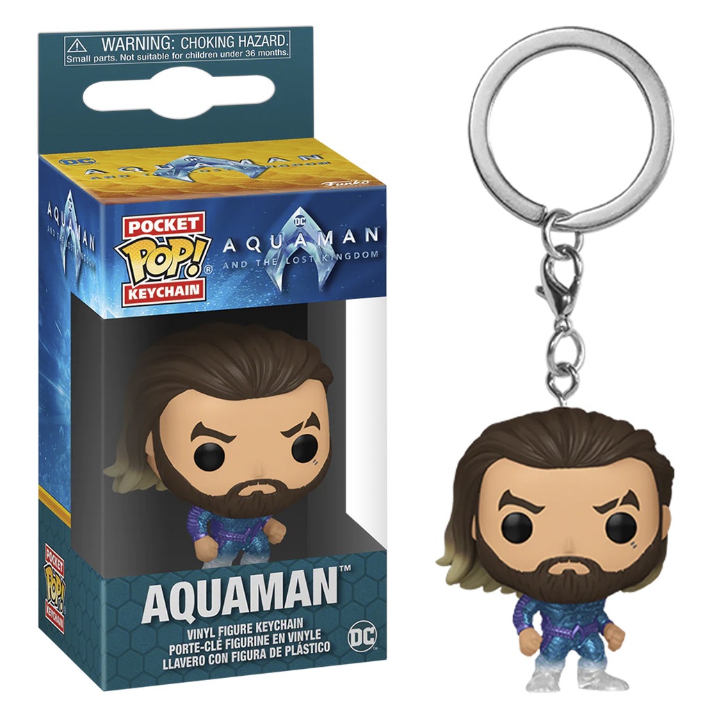 CHAVEIRO FUNKO POP KEYCHAIN DC AQUAMAN AND THE LOST KINGDOM - AQUAMAN 67574 NOVO ORIGINAL em Oferta na Shopee