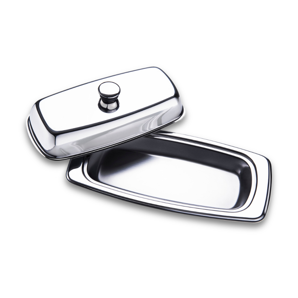 Manteigueira Retangular Brinox Atina Aço Inox em Oferta na Shopee