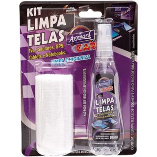 Kit Limpa Telas 100ml TV Computador Monitor Tablet Celular Limpeza Facil Cel em Oferta na Shopee