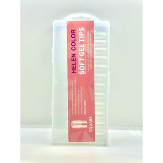 Unha Postiça Soft Gel Square C/ Base Fosca