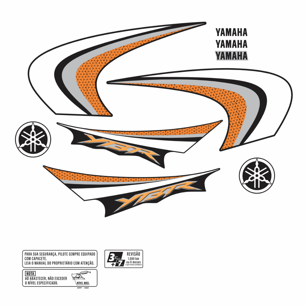 KIT - ADESIVO PARA MOTO - YBR 125 - 2007