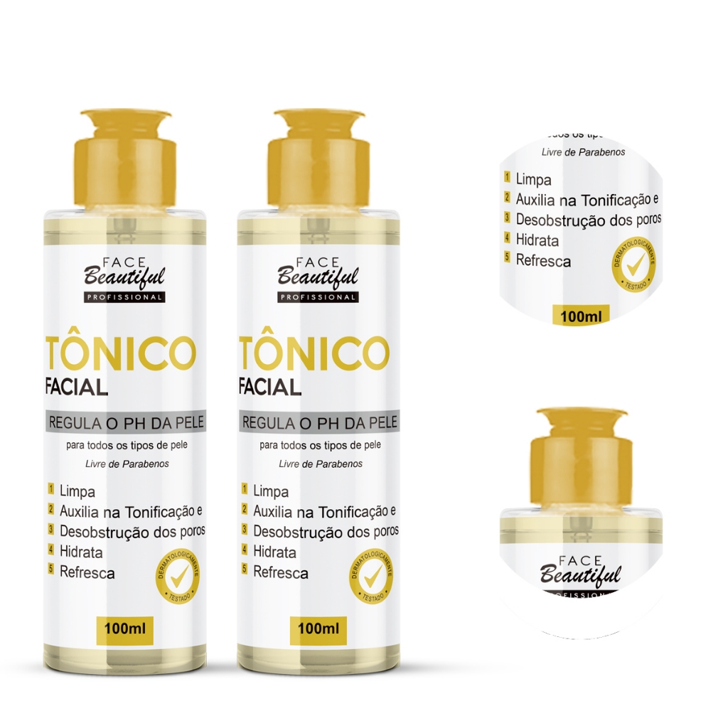 Tônico Facial - Todos os Tipos de Pele Face Beautiful 100ml