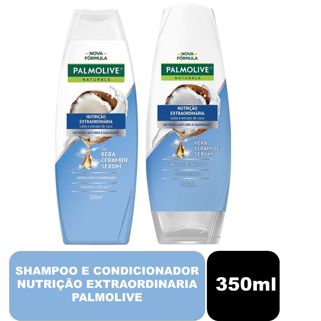 Shampoo E Condicionador Nutrição Extraordinária Palmolive 350ml em Oferta na Shopee