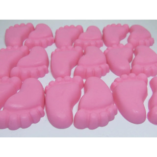 100 Mini Pezinhos Sabonete Perfumado - (50 Pares) - lembrancinha em Oferta na Shopee