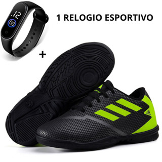 Tenis de salão Infantil +1 Relogio Esportivo Chuteira de quadra Infantil tenis de society infantil 27 ao 34 Lançamento 2024