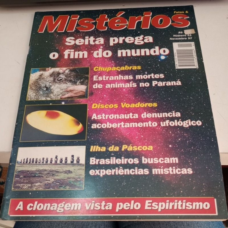 Revista Fatos e Mistérios n° 1 - a seita prega o fim do mundo - a clonagem vista pelo espiritismo