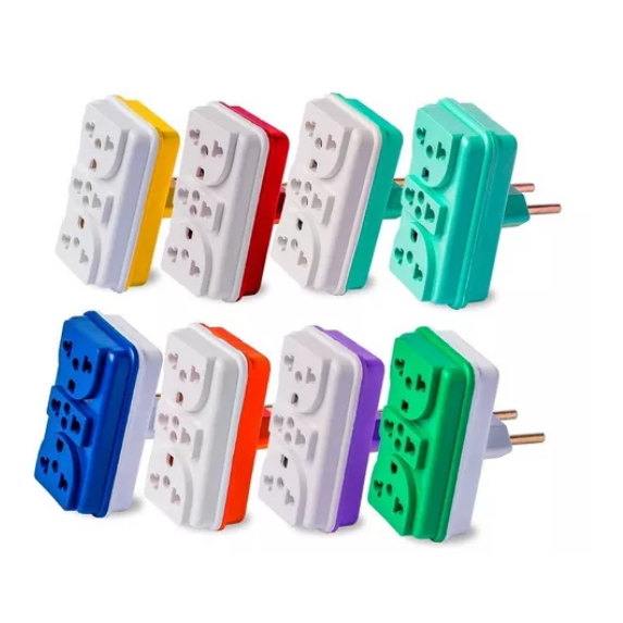 Adaptador Benjamim Triplo Todas Tomadas Padrão Beijamim Triplo