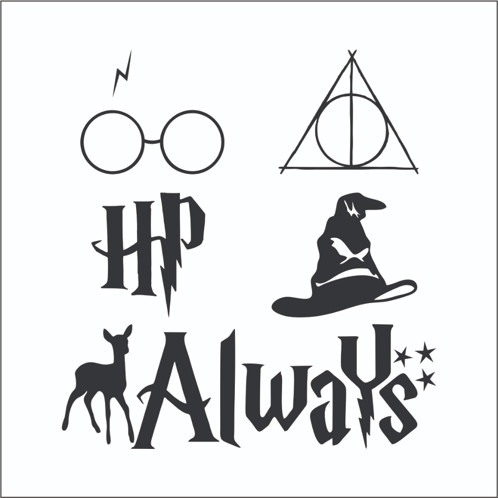 Cartela de adesivos Harry Potter em Oferta na Shopee