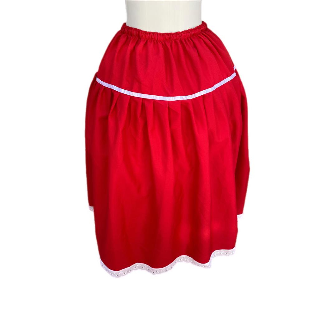 Saia Vermelha Navalha Malandra Umbanda Exu Pomba Gira plus size 50-60