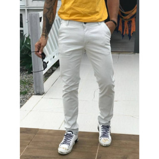 Calça Masculina Sport Fino Sarja - Areia (23757)