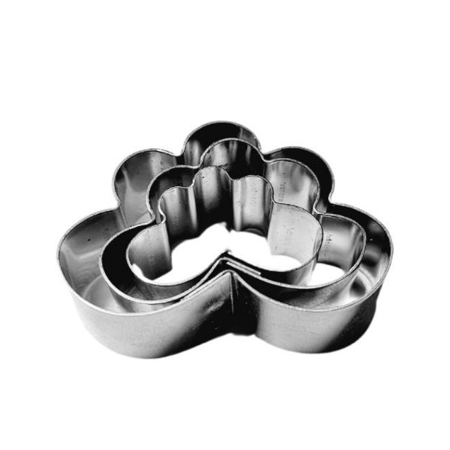 Kit Flor de Azaleia MINI - Cutter, Aro Cortador de Biscoito – 3 Peças