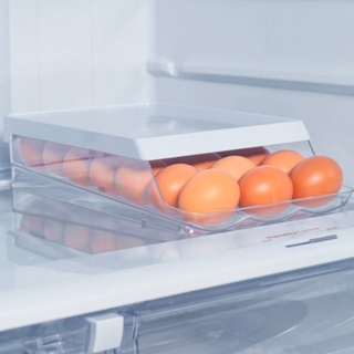 Organizador De Geladeira Porta Ovos Com Rolagem Automática Armário Cozinha em Oferta na Shopee