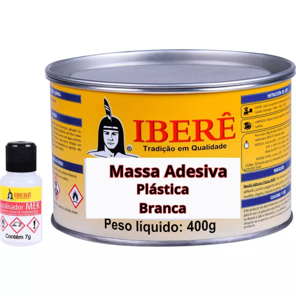 Massa Plástica Iberê 400g Com catalisador 7g