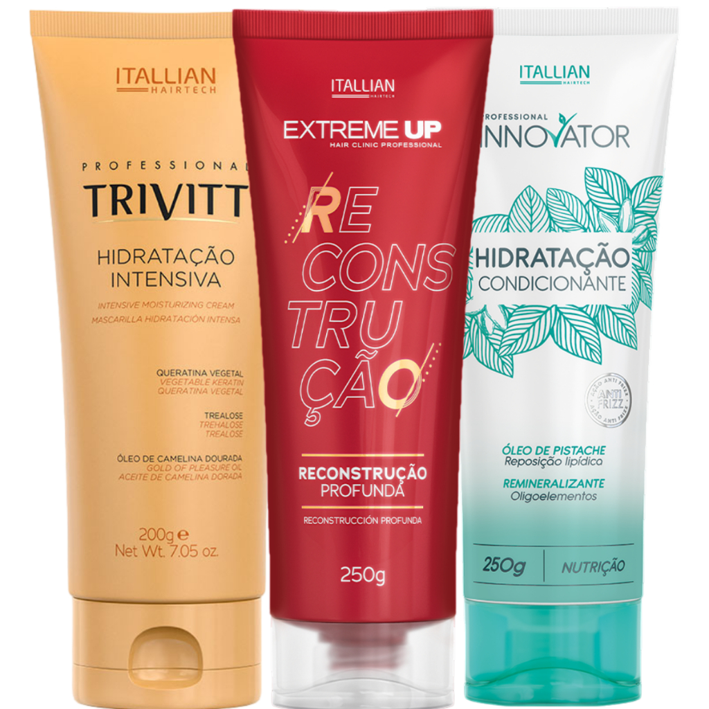 KIT CRONOGRAMA CAPILAR ITALLIAN em Oferta na Shopee