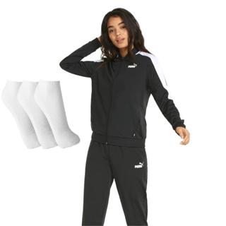 Agasalho Puma Baseball Tricot Suit CL Preto + 3 Pares de Meias Original com Nota Fiscal e Garantia