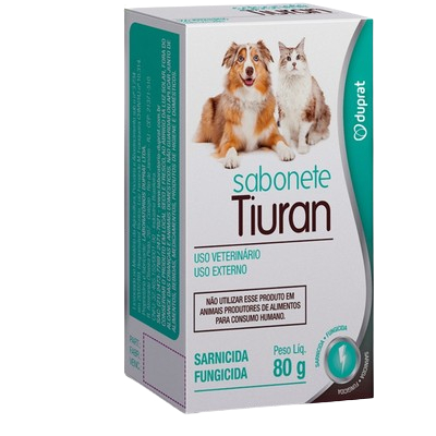 SABONETE TIURAN SARNICIDA E FUNGICIDA CAES E GATOS