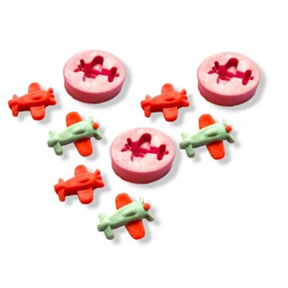 molde de silicone - kit Mini AVIÃO (3 UNIDADES ).