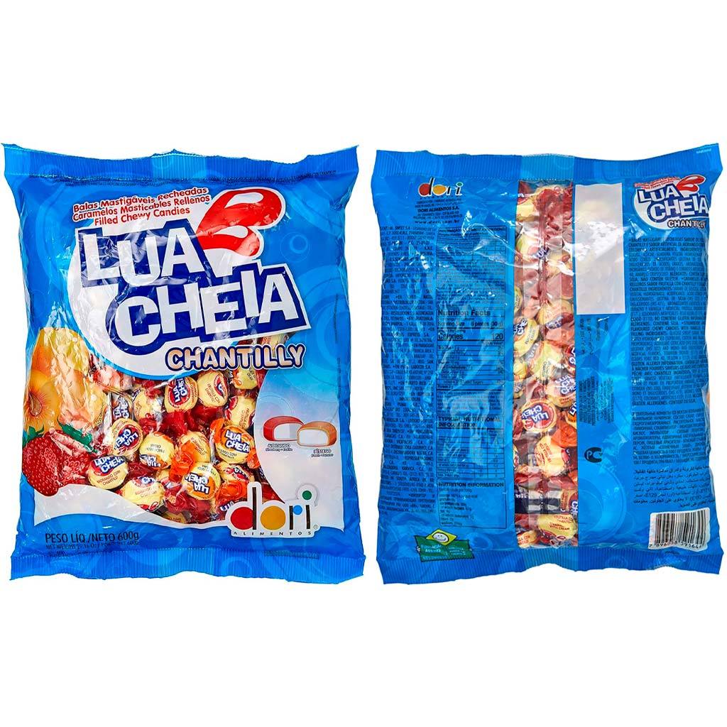 Bala Mastigável Recheada Lua Cheia Chantilly 500g - Dori · foto 2
