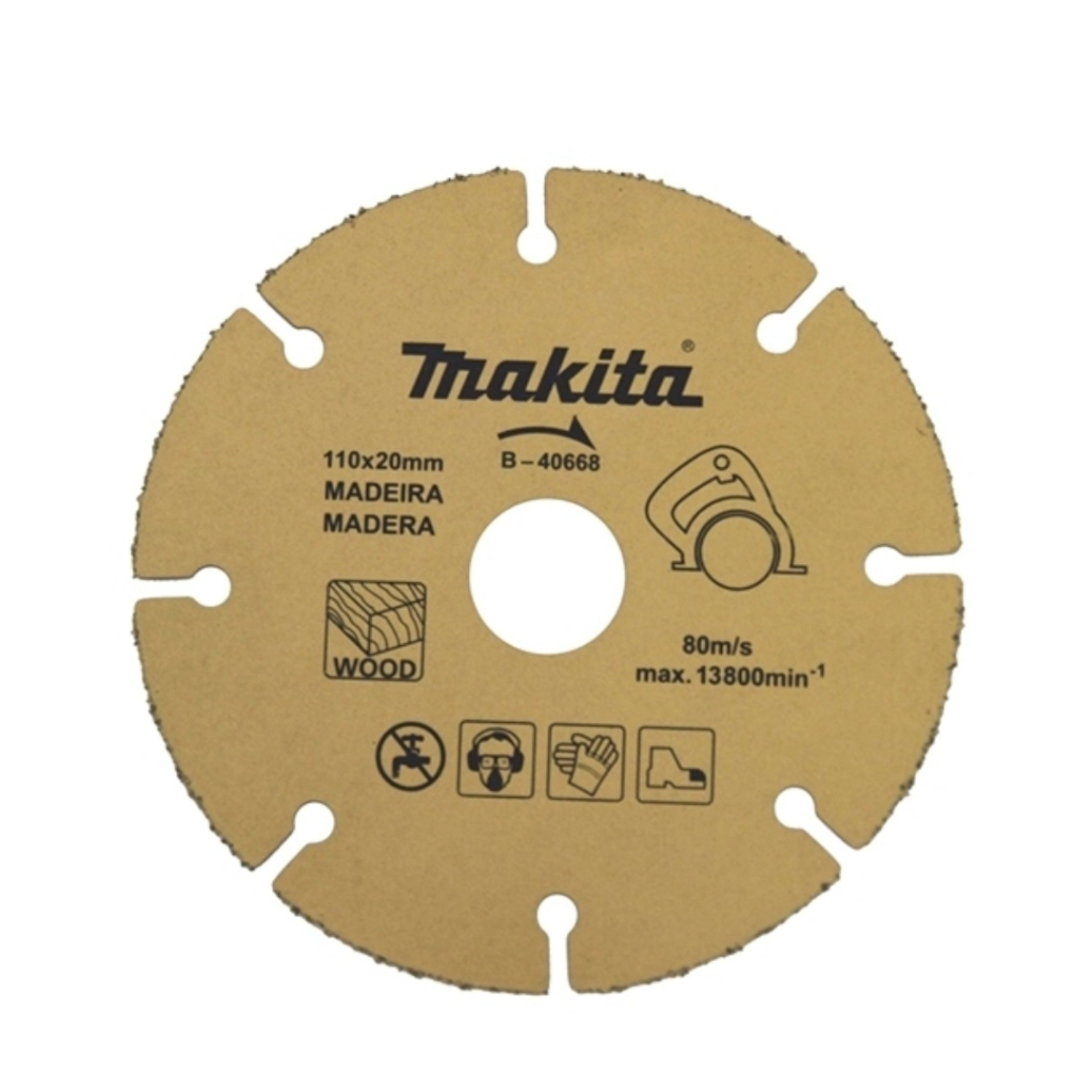 DISCO PARA CORTE DE MADEIRA 4.3/8" FURO 20 MM B-40668 MAKITA em Oferta na Shopee