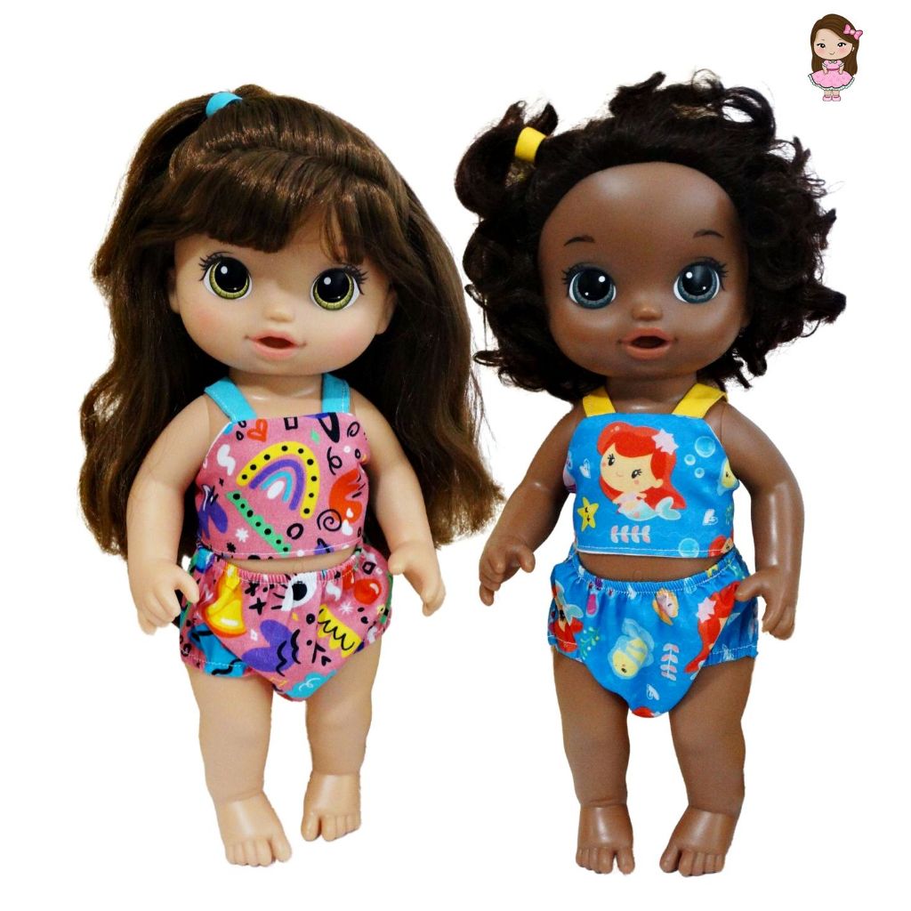 Biquíni para Baby Alive - (Baby Alive de 31 cm de altura)