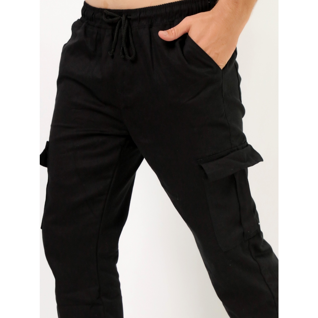 Calça Cargo Skate Caqui Streetwear Retro 6 Bolsas Aesthetic Pinterest Tumblr Sem Punho em Oferta na Shopee