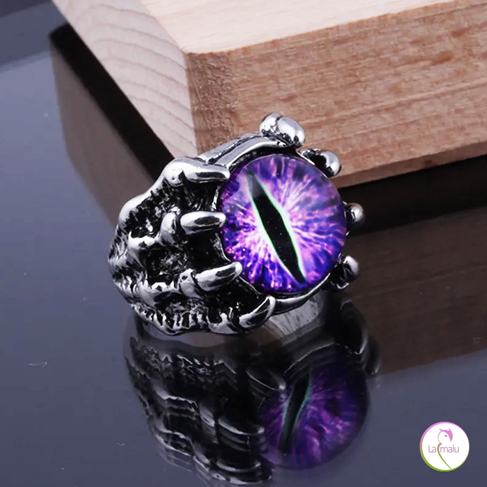 Anel Bijuteria Olho de Dragão - Garras de Dragão - Mãos Caveira - Várias Cores