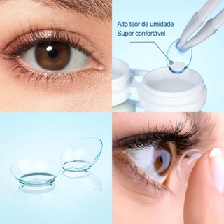 Magister (-1.0 ~-8.0) 2 Pçs/Par Lentes De Contato Com Grau 14.0mm Transparente Natural