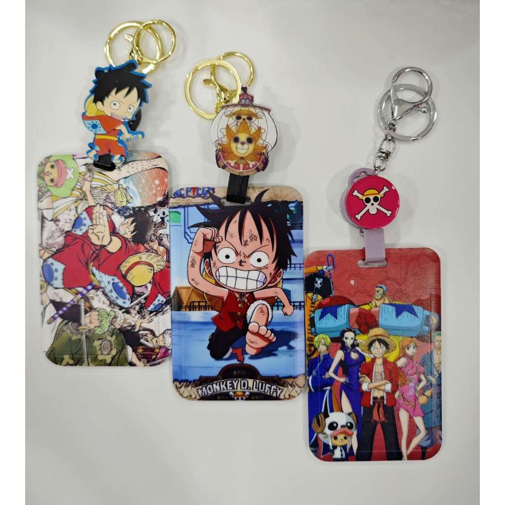 Chaveiro com Cordão e Porta Crachá One Piece em Oferta na Shopee