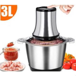 3L Picador De Alimentos Moedor De Carne Mixer Elétrica Processador Cozinha Casa Alho 110v ...