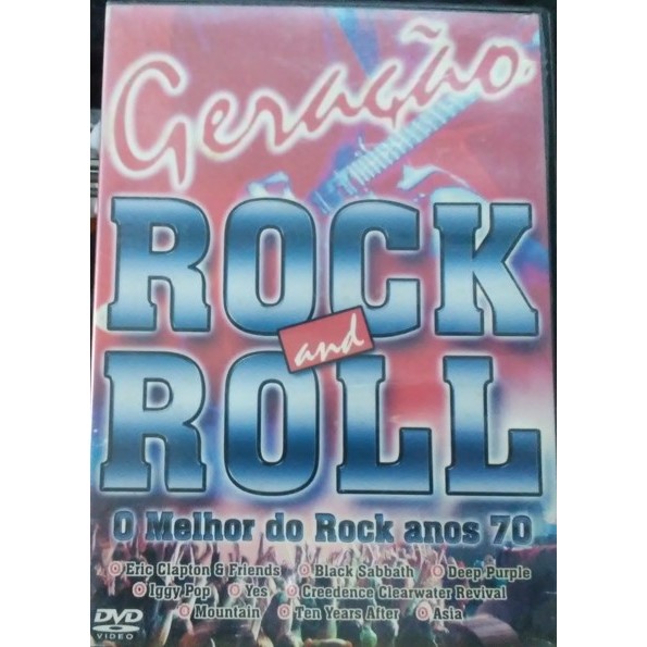 DVD GERAÇÃO ROCK AND ROLL O MELHOR DO ROCK ANOS 70