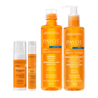 Combo Limpeza, Tonificação e Tratamento Vitamina C Payot