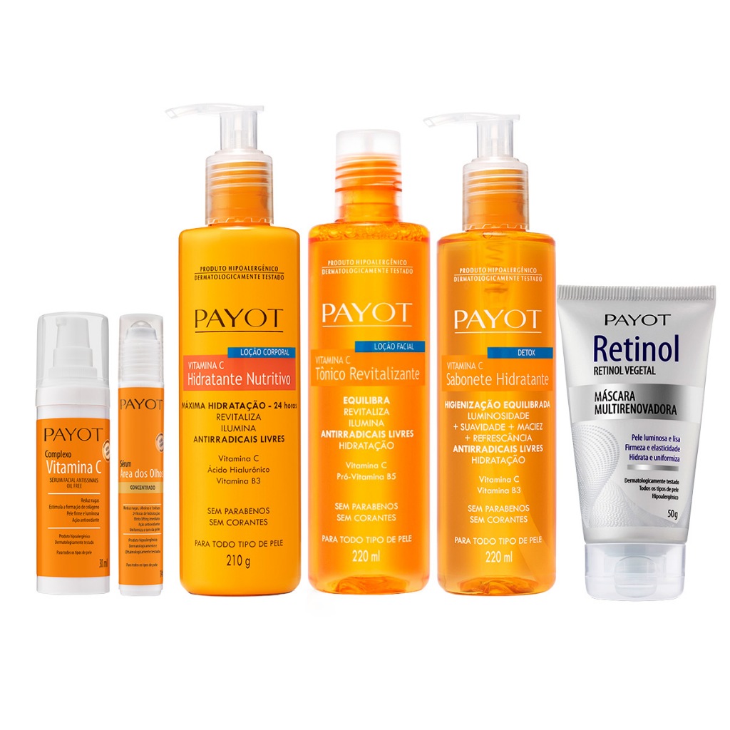 Kit Linha Vitamina C + Tratamento Retinol Payot em Oferta na Shopee