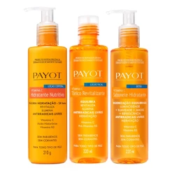 Kit Limpeza, Tonificação e Hidratação Vitamina C Payot